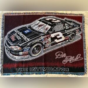 Dale Earnhardt #3 The Intimidator Throw Blanket Made in USA Approx. 43”x60”